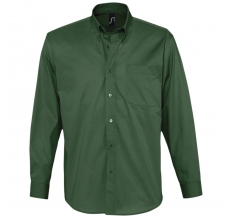 Рубашка мужская с длинным рукавом BEL AIR, темно-зеленая