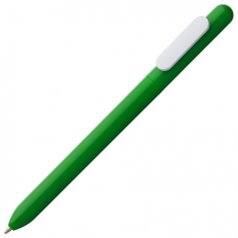 Ручка шариковая Slider, зеленая с белым0