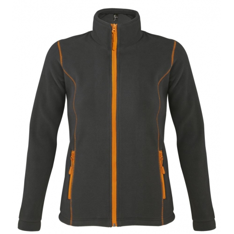 Куртка женская NOVA WOMEN 200, темно-серая с оранжевым0