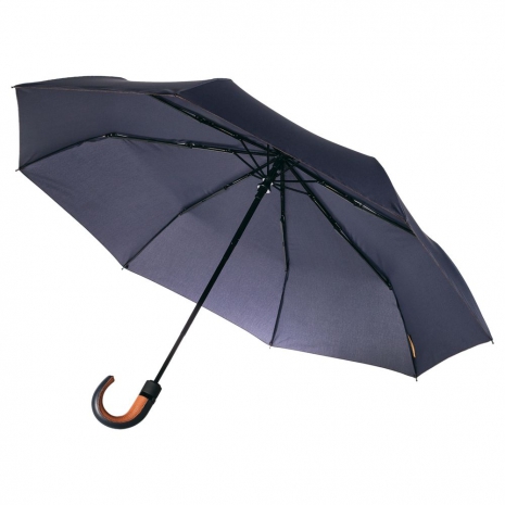 Складной зонт Palermo, темно-синий0