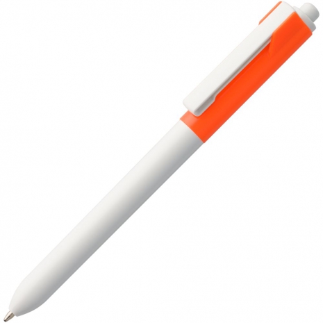 Ручка шариковая Hint Special, белая с оранжевым0