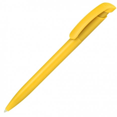 Ручка шариковая Clear Solid, желтая0