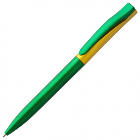 Ручка шариковая Pin Fashion, зелено-желтая0