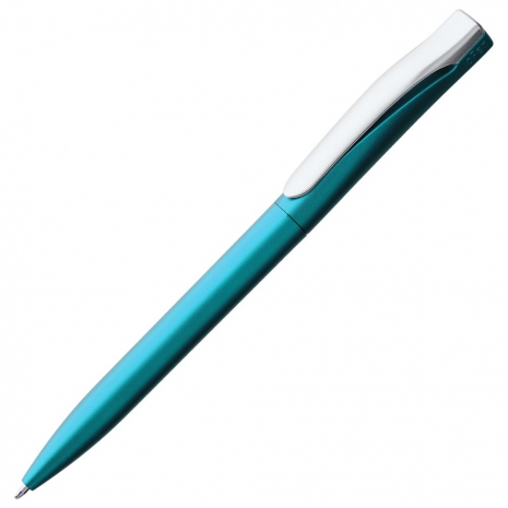Ручка шариковая Pin Silver, голубая0