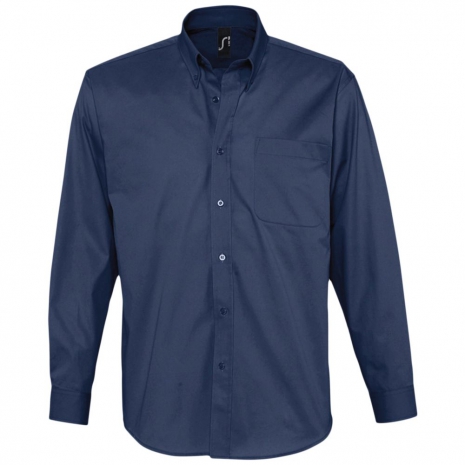 Рубашка мужская с длинным рукавом BEL AIR, темно-синяя (кобальт)0