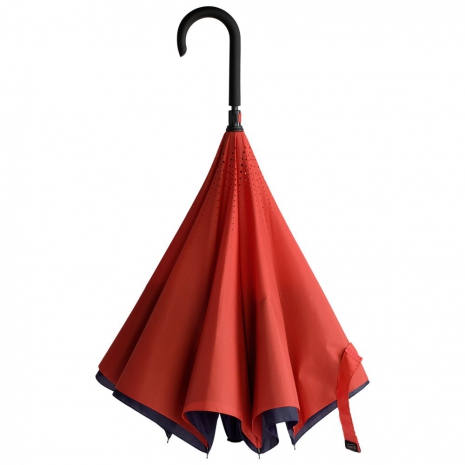 Зонт наоборот Unit Style, трость, сине-красный0