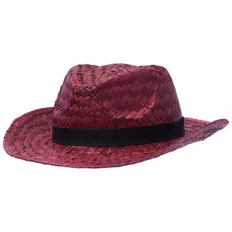 Шляпа Daydream, красная с черной лентой0