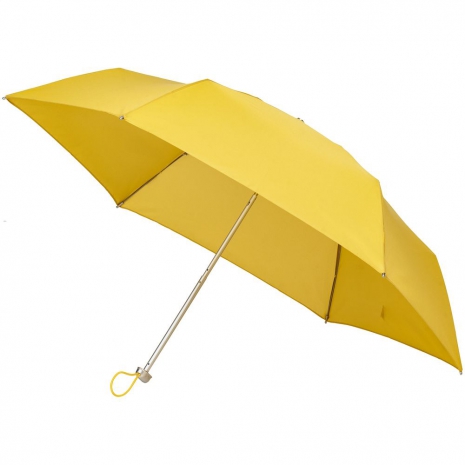 Складной зонт Alu Drop S, 3 сложения, механический, желтый (горчичный)0