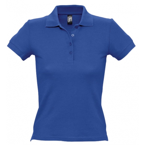 Рубашка поло женская PEOPLE 210, ярко-синяя (royal)0