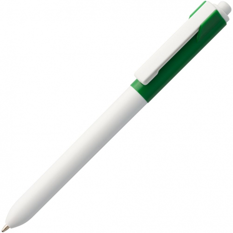 Ручка шариковая Hint Special, белая с зеленым0