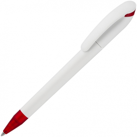 Ручка шариковая Beo Sport, белая с красным0