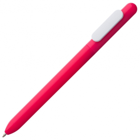 Ручка шариковая Slider, розовая с белым0
