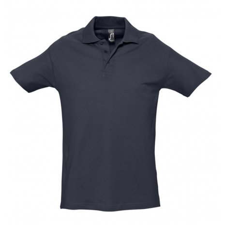 Рубашка поло мужская SPRING 210 темно-синяя (navy)0