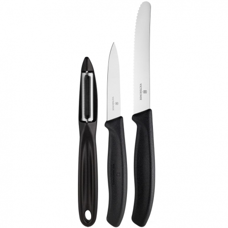 Набор ножей Victorinox Swiss Classic Paring, черный0