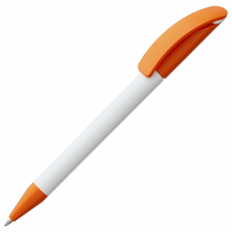 Ручка шариковая Prodir DS3 TPP Special, белая с оранжевым0