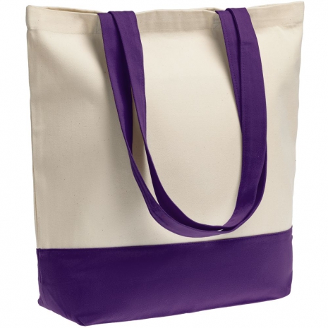 Холщовая сумка Shopaholic, фиолетовая0