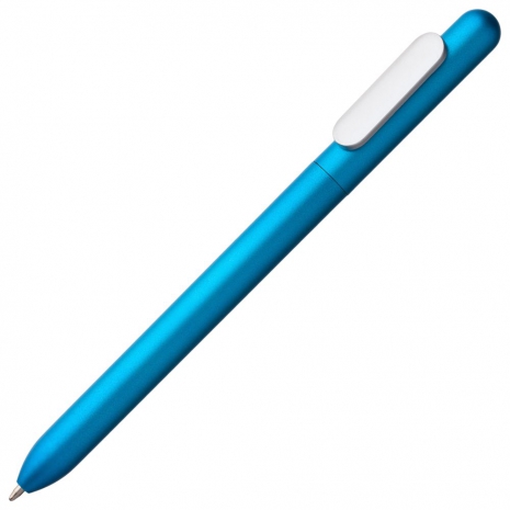 Ручка шариковая Slider Silver, голубая0