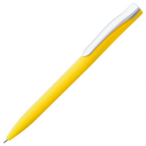Ручка шариковая Pin Soft Touch, желтая0