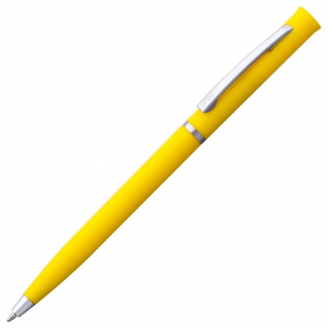 Ручка шариковая Euro Chrome, желтая0