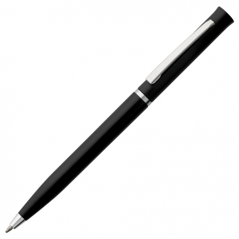 Ручка шариковая Euro Chrome, черная0