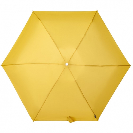 Складной зонт Alu Drop S, 4 сложения, автомат, желтый (горчичный)0
