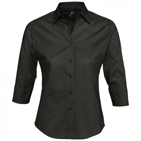 Рубашка женская с рукавом 3/4 EFFECT 140, черная0