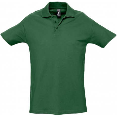 Рубашка поло мужская SPRING 210, темно-зеленая0