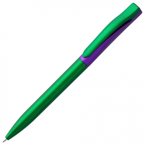 Ручка шариковая Pin Fashion, зелено-фиолетовая0