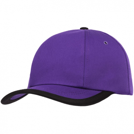 Бейсболка Bizbolka Honor, фиолетовая с черным кантом0