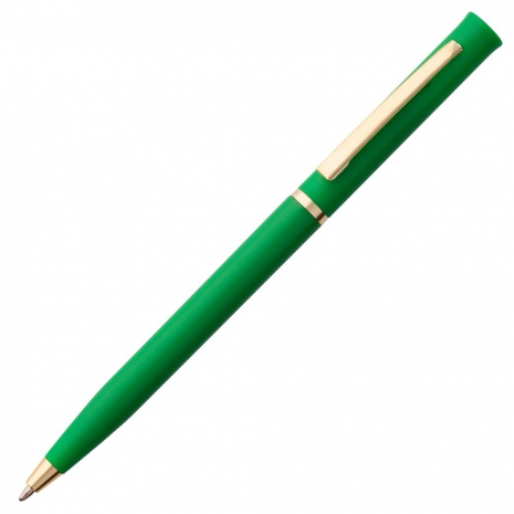 Ручка шариковая Euro Gold, зеленая0