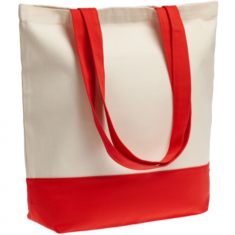 Холщовая сумка Shopaholic, красная0