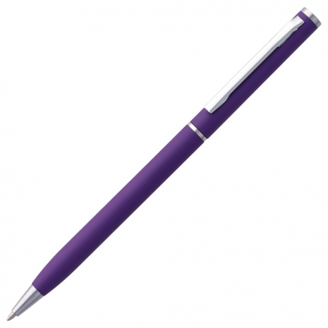 Ручка шариковая Hotel Chrome, ver.2, матовая фиолетовая0