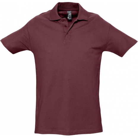 Рубашка поло мужская SPRING 210, бордовая0
