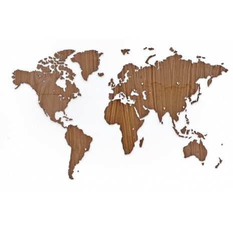 Деревянная карта мира World Map Wall Decoration Exclusive, орех0