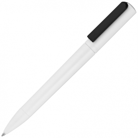 Ручка шариковая Split White Neon, белая с черным0