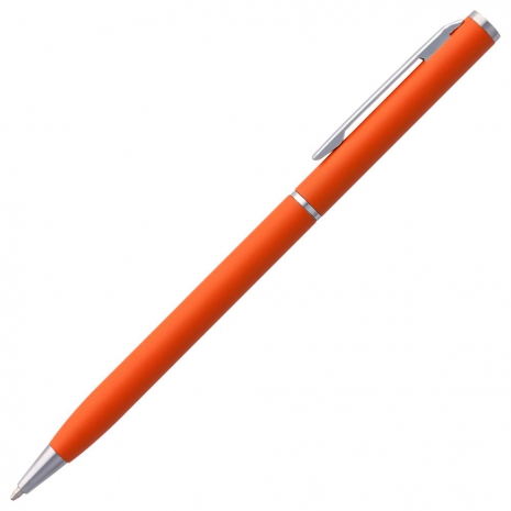 Ручка шариковая Hotel Chrome, ver.2, матовая оранжевая0