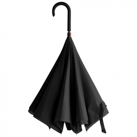 Зонт наоборот Unit Style, трость, черный0