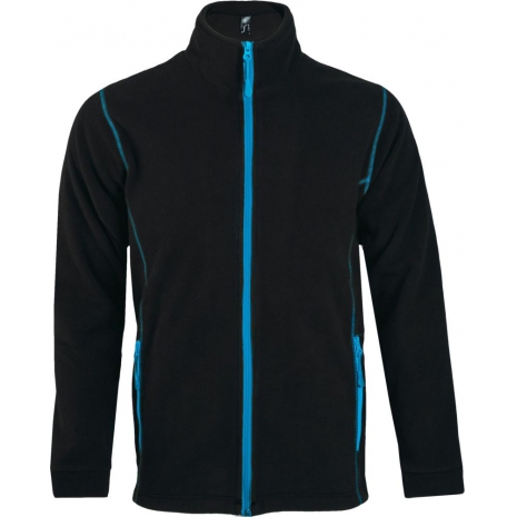 Куртка мужская NOVA MEN 200, черная с ярко-голубым0