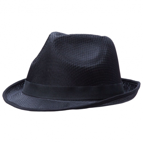 Шляпа Gentleman, черная с черной лентой0