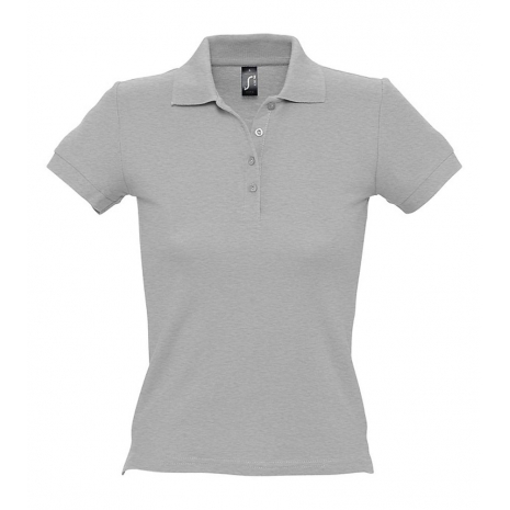 Рубашка поло женская PEOPLE 210, серый меланж0