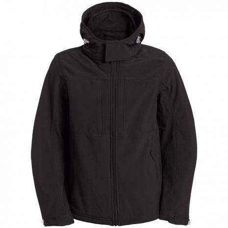 Куртка мужская Hooded Softshell черная0