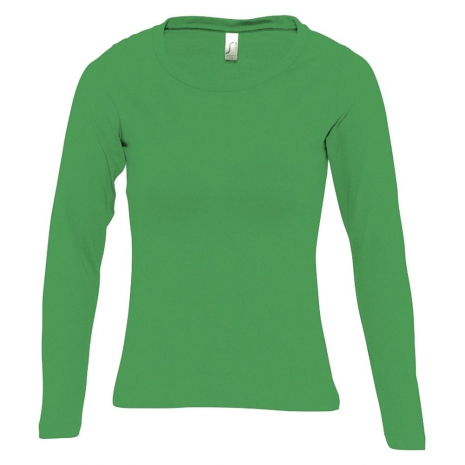 Футболка женская с длинным рукавом MAJESTIC 150, ярко-зеленая0