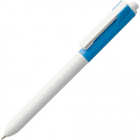 Ручка шариковая Hint Special, белая с голубым0