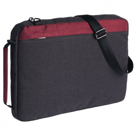 Конференц-сумка 2 в 1 twoFold, серый с бордовым0