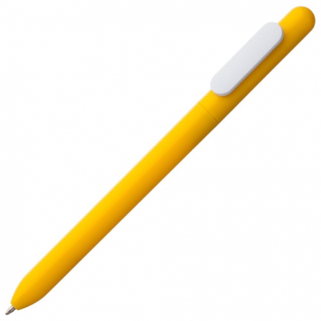 Ручка шариковая Slider, желтая с белым0
