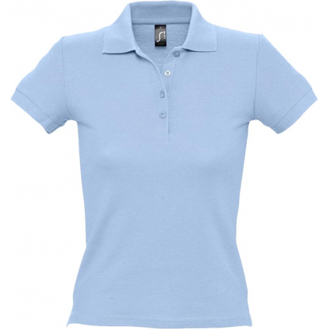 Рубашка поло женская PEOPLE 210, голубая0
