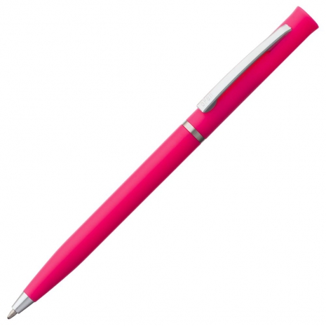 Ручка шариковая Euro Chrome, розовая0