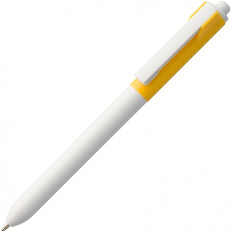 Ручка шариковая Hint Special, белая с желтым0