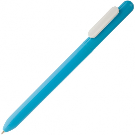 Ручка шариковая Slider, голубая с белым0
