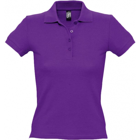 Рубашка поло женская PEOPLE 210, темно-фиолетовая0